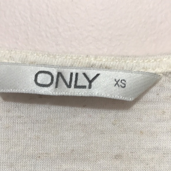 Only LONG DETAILED WAISTCOAT linen blend crochet lace vest cardigan XS - Picture 7 of 10